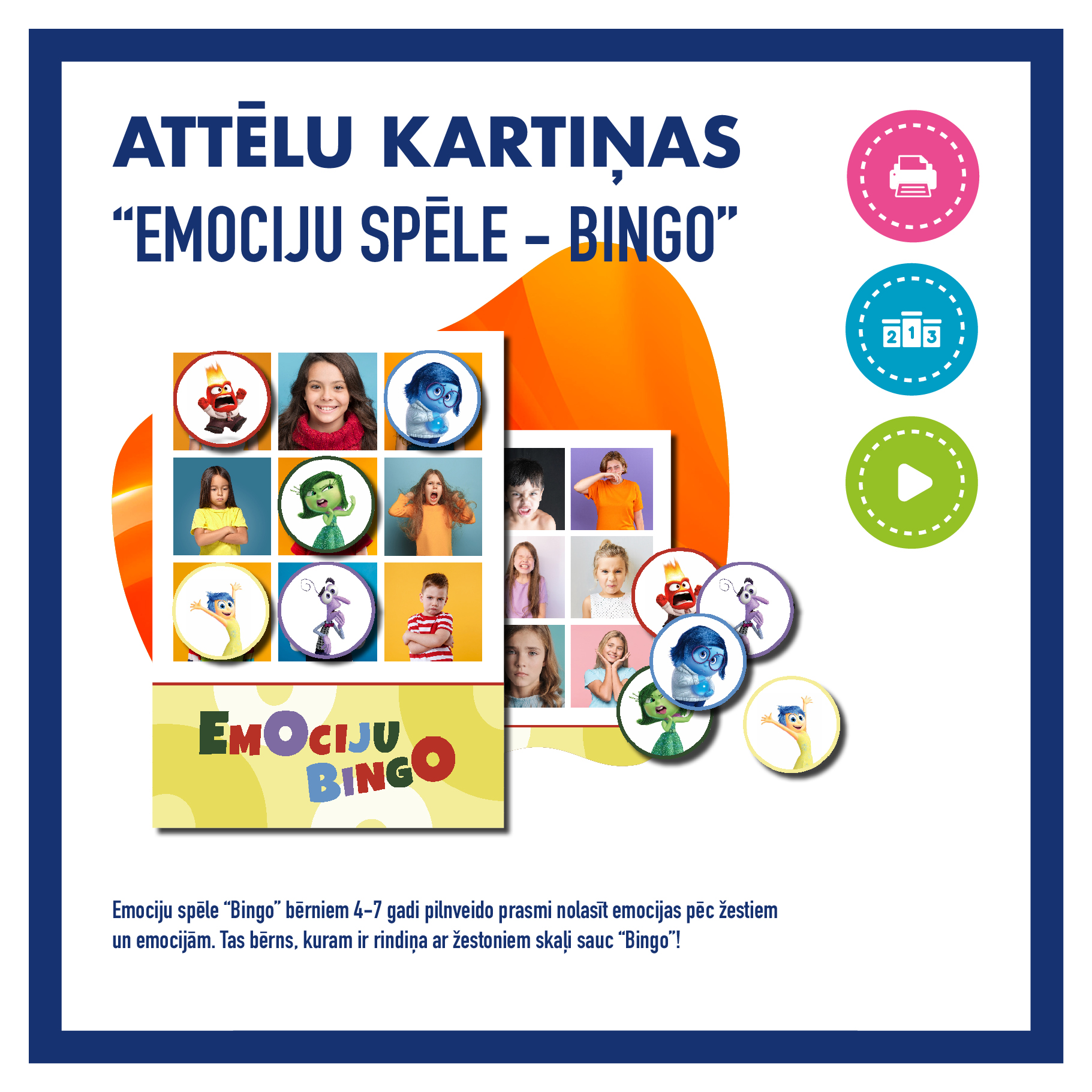 Emociju spēle "BINGO"