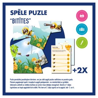 Spēle - Puzle "BITĪTES" + darba lapa un plakāts