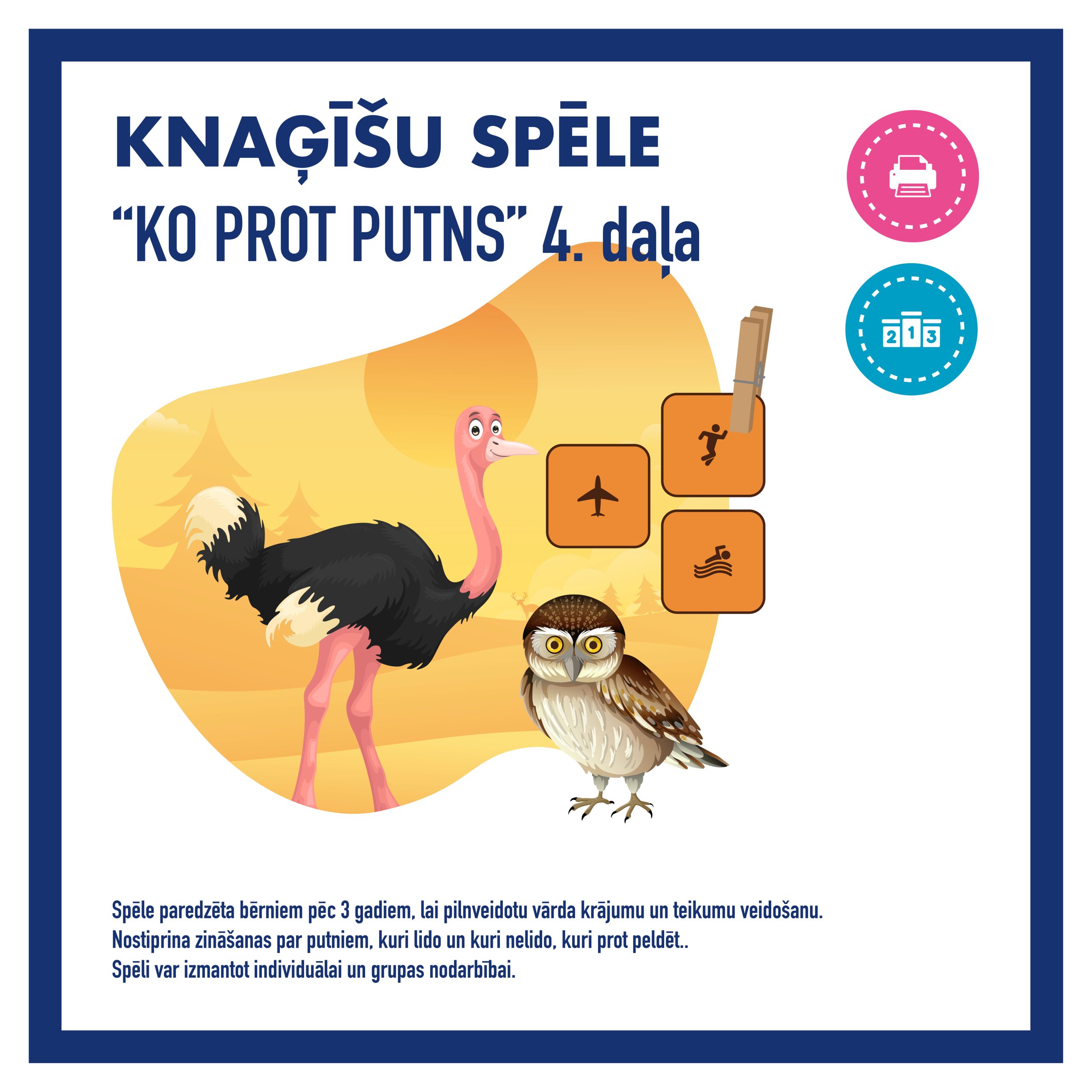 Knaģīšu spēle "KO PROT DZĪVNIEKS" 4. daļa