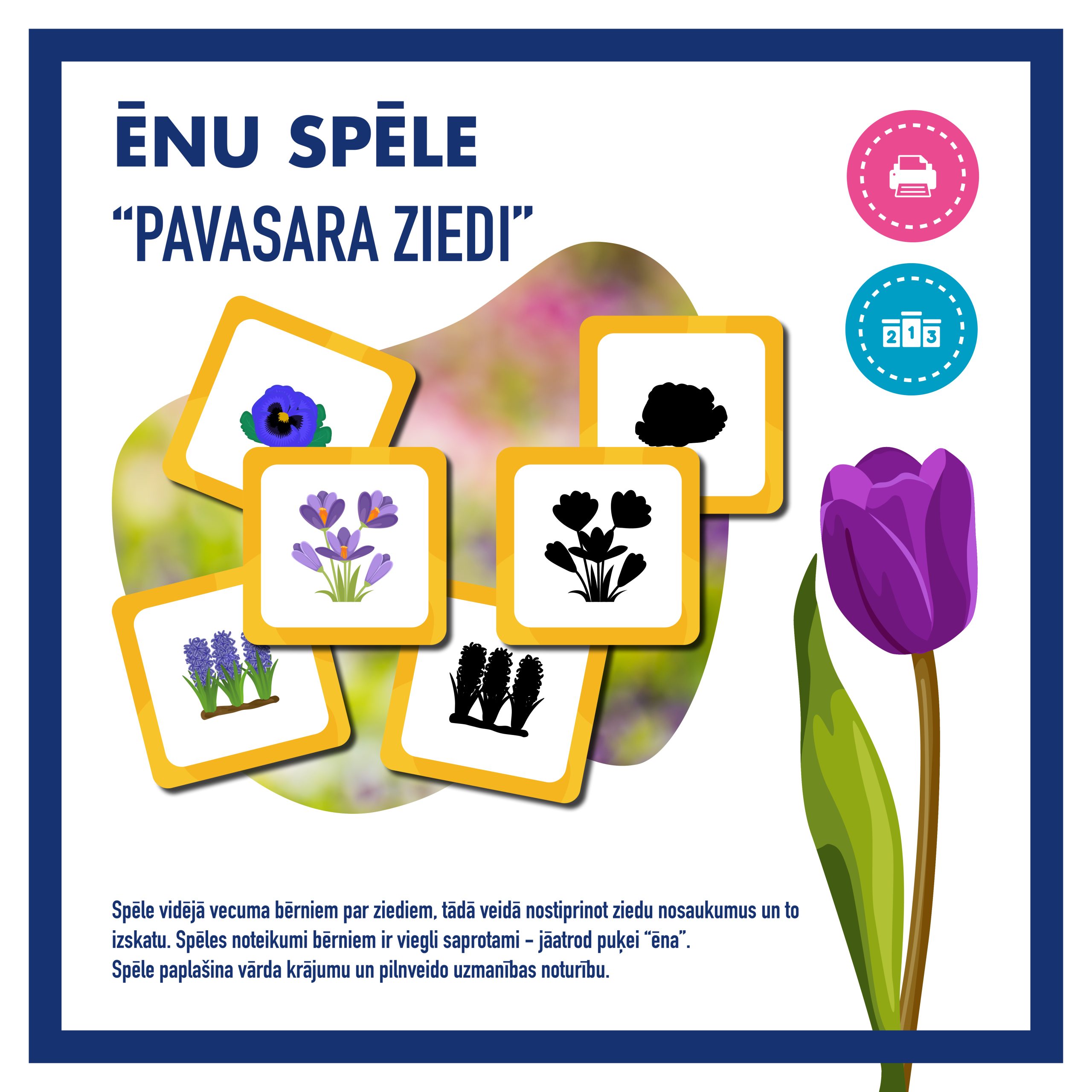Pavasara ziedi l Spēle