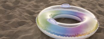 colorful-floater-by-seaside