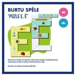 Burtu spēle "E, Ē"