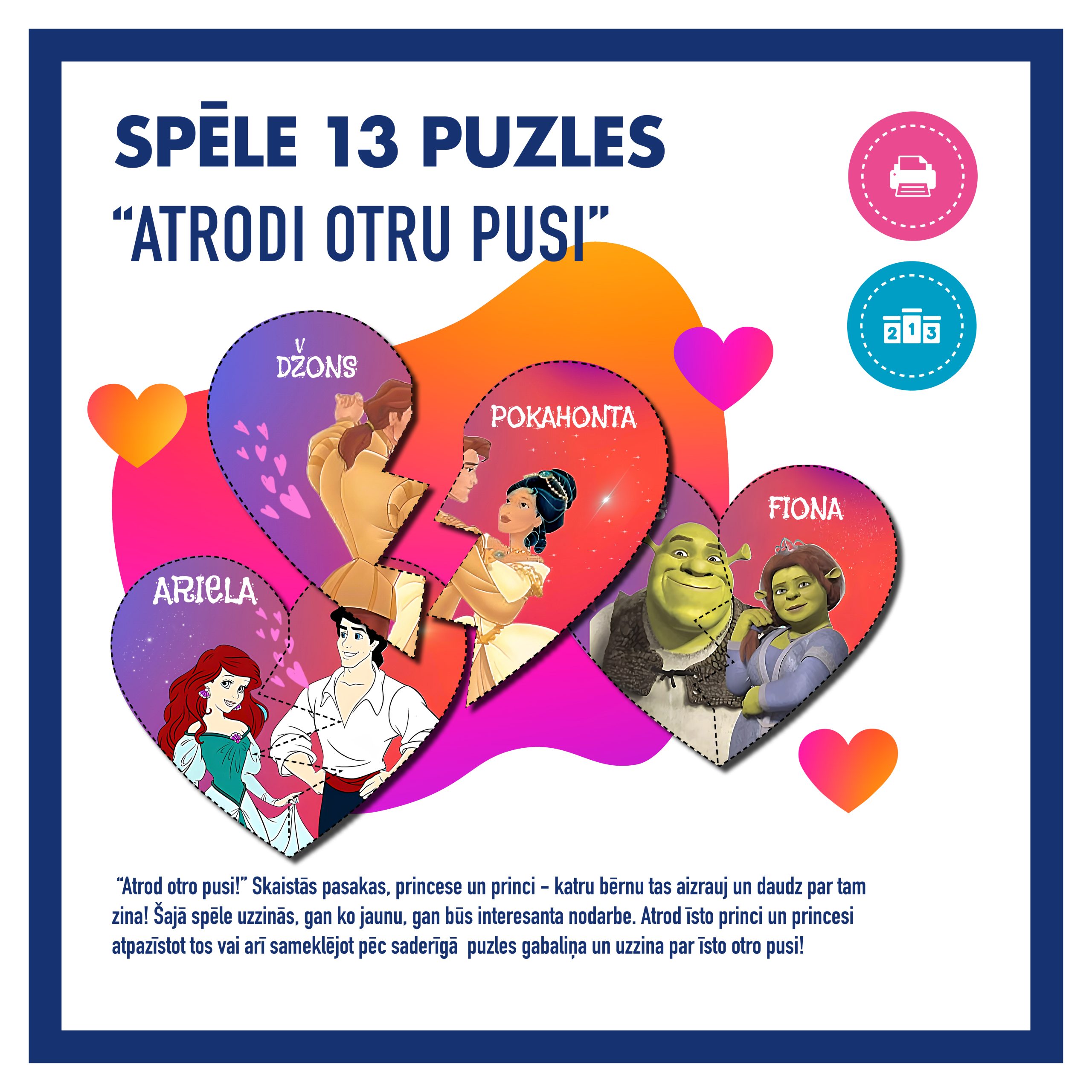 Atrodi otru pusi l Spēle