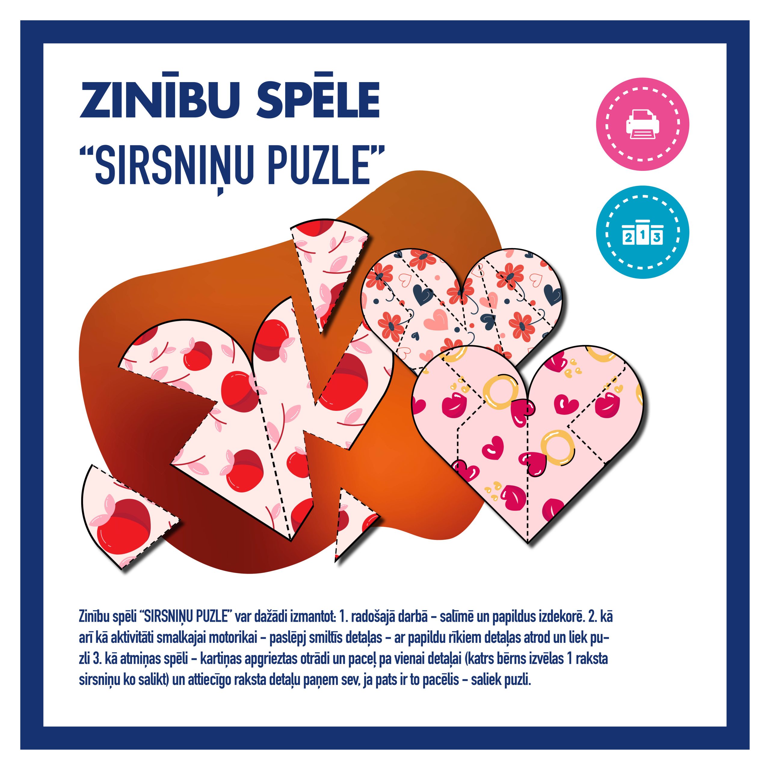 Sirsniņu puzle l Spēle