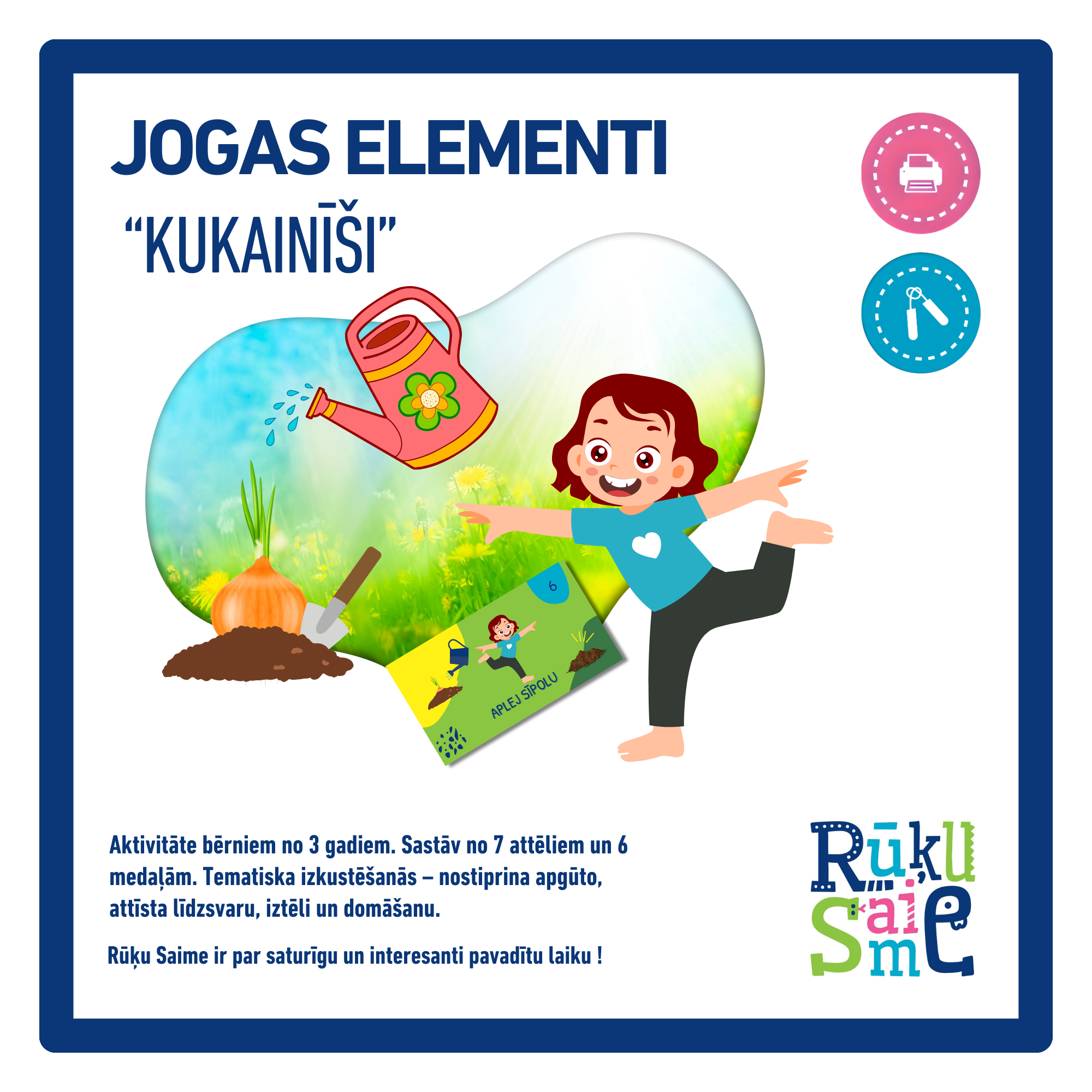 Pavasara darbi l Jogas elementi bērniem