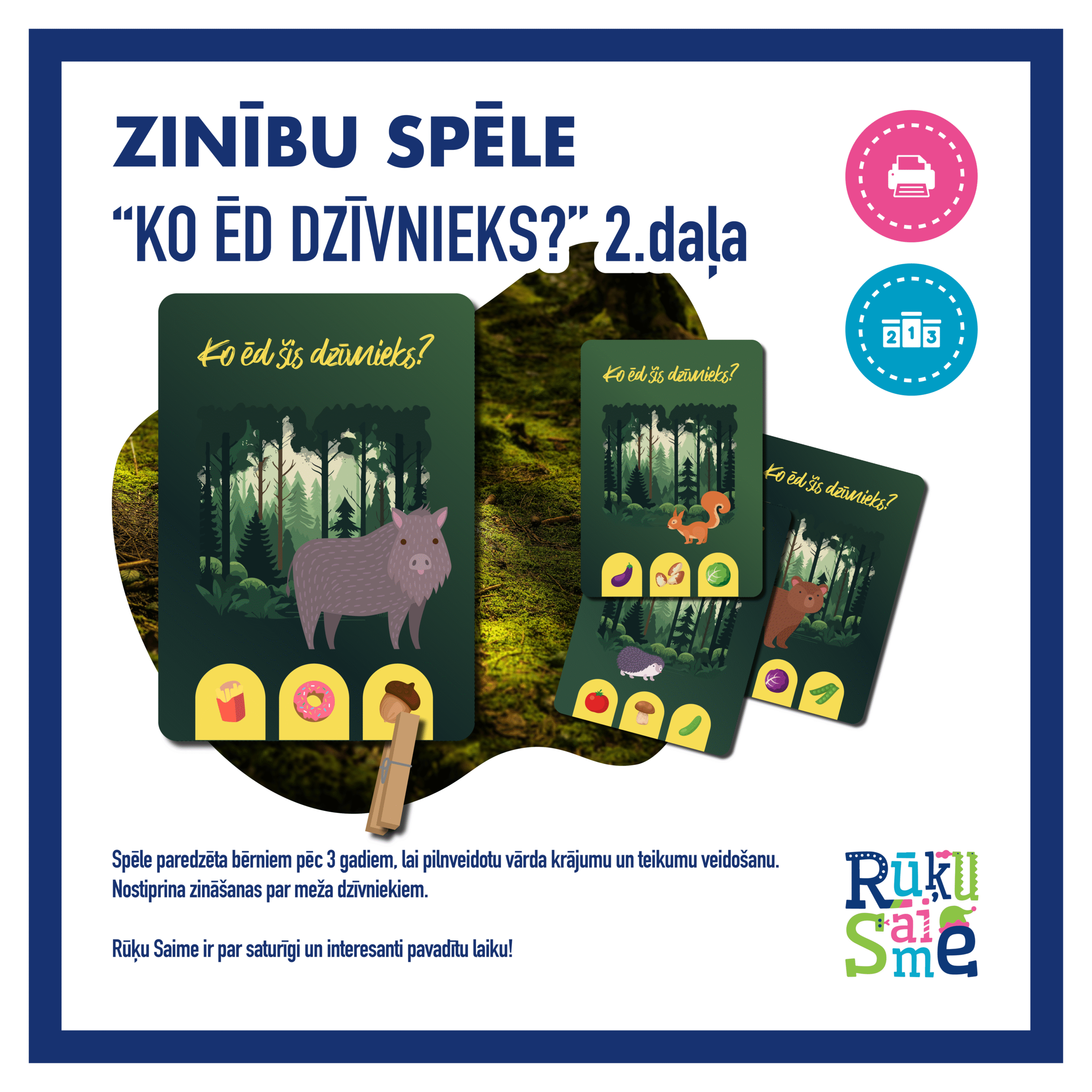 Ko ēd dzīvnieks 2. daļa l Spēle