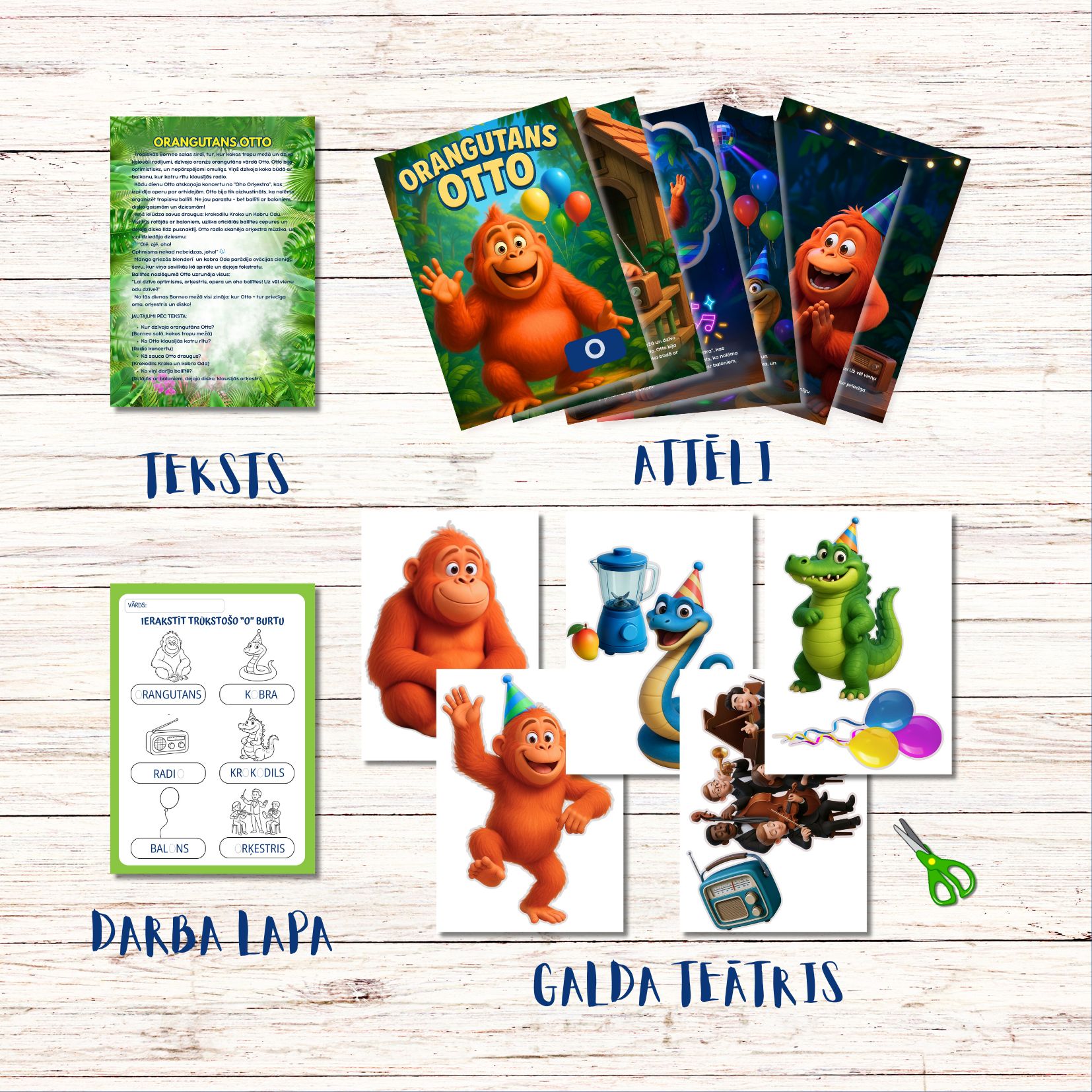 Burta O pasaka “ORANGUTANS OTTO”- dramatizācija, skaņa - Image 2