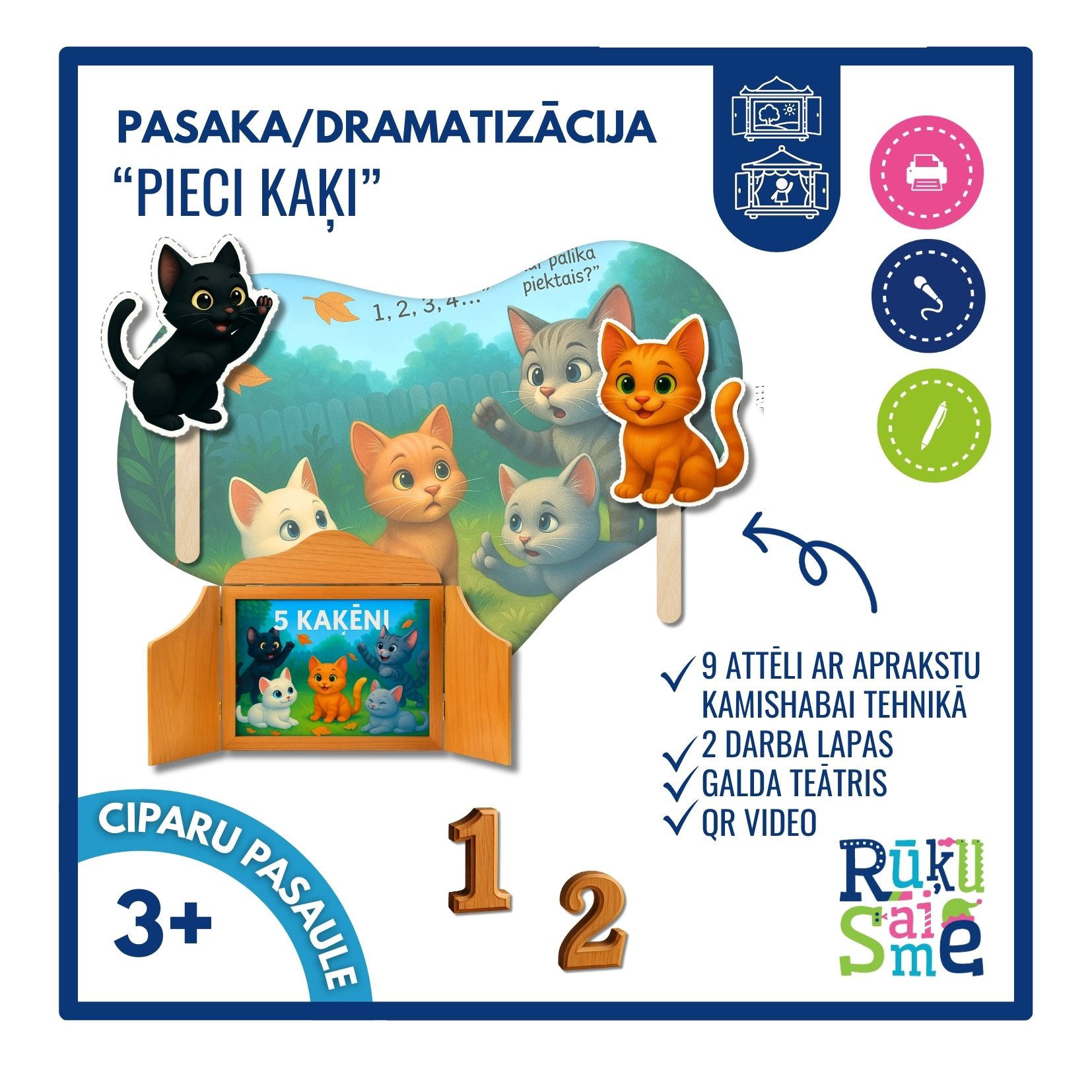 Pieci kaķi l Pasaka