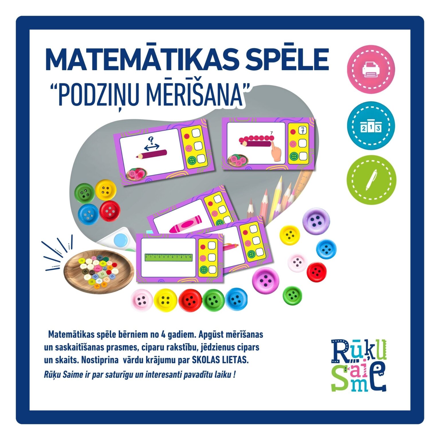 Podziņu mērīšana l Spēle