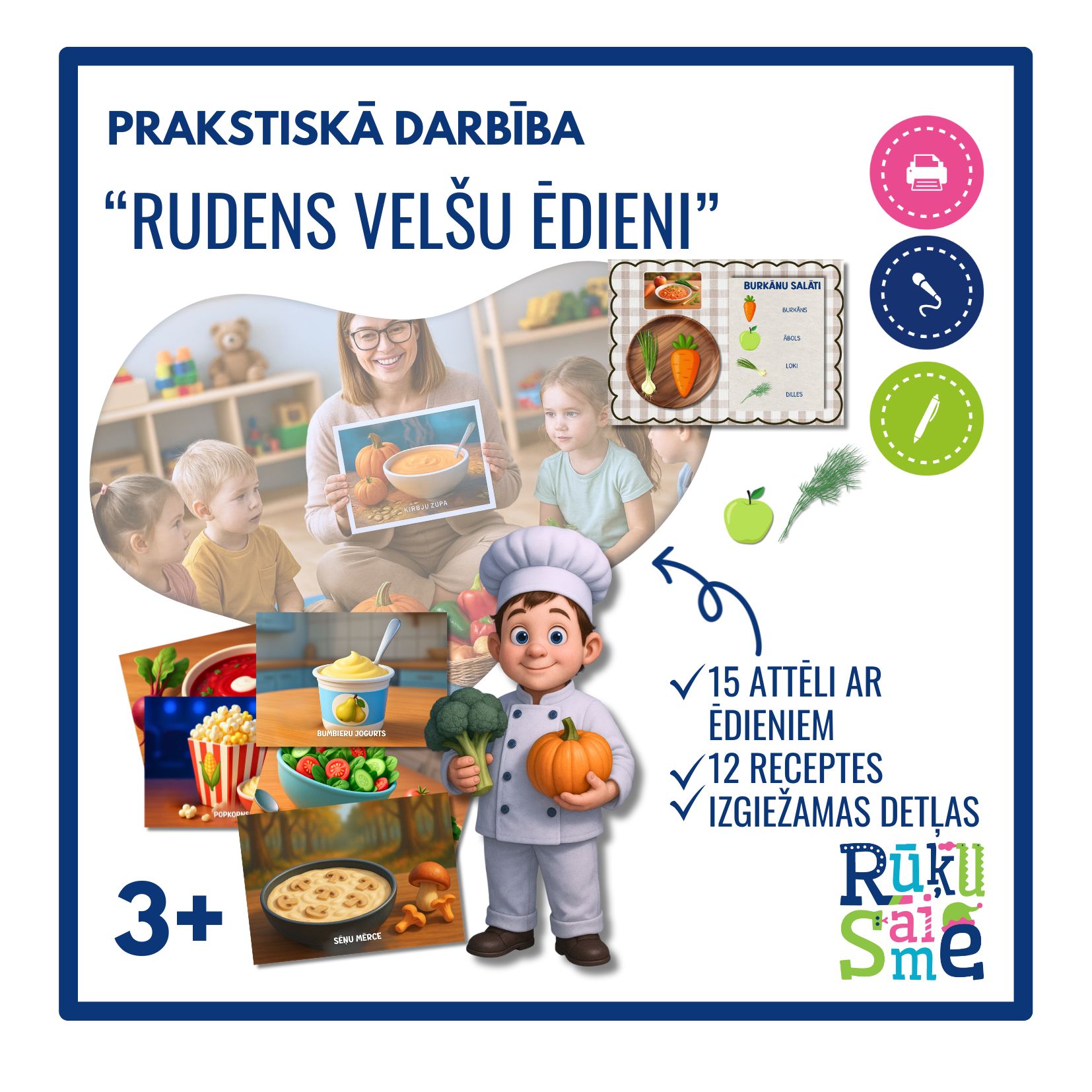 Rudens velšu ēdieni l Integrētās rotaļnodarbības komplekts 3-5 gadi