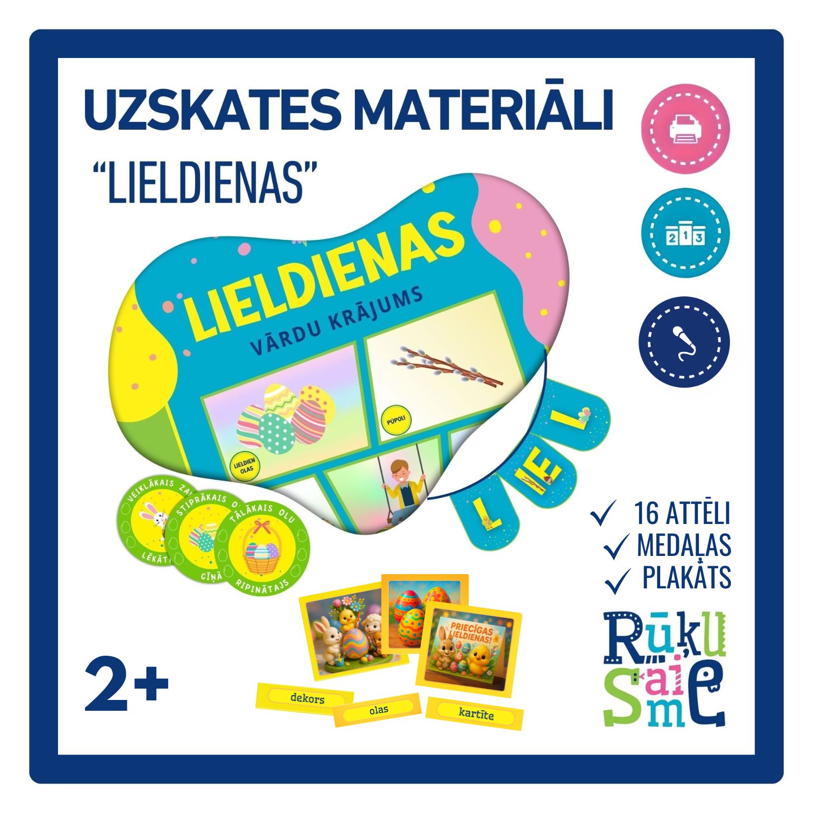 Lieldienas l Intugrētās rotaļnodarbības komplekts