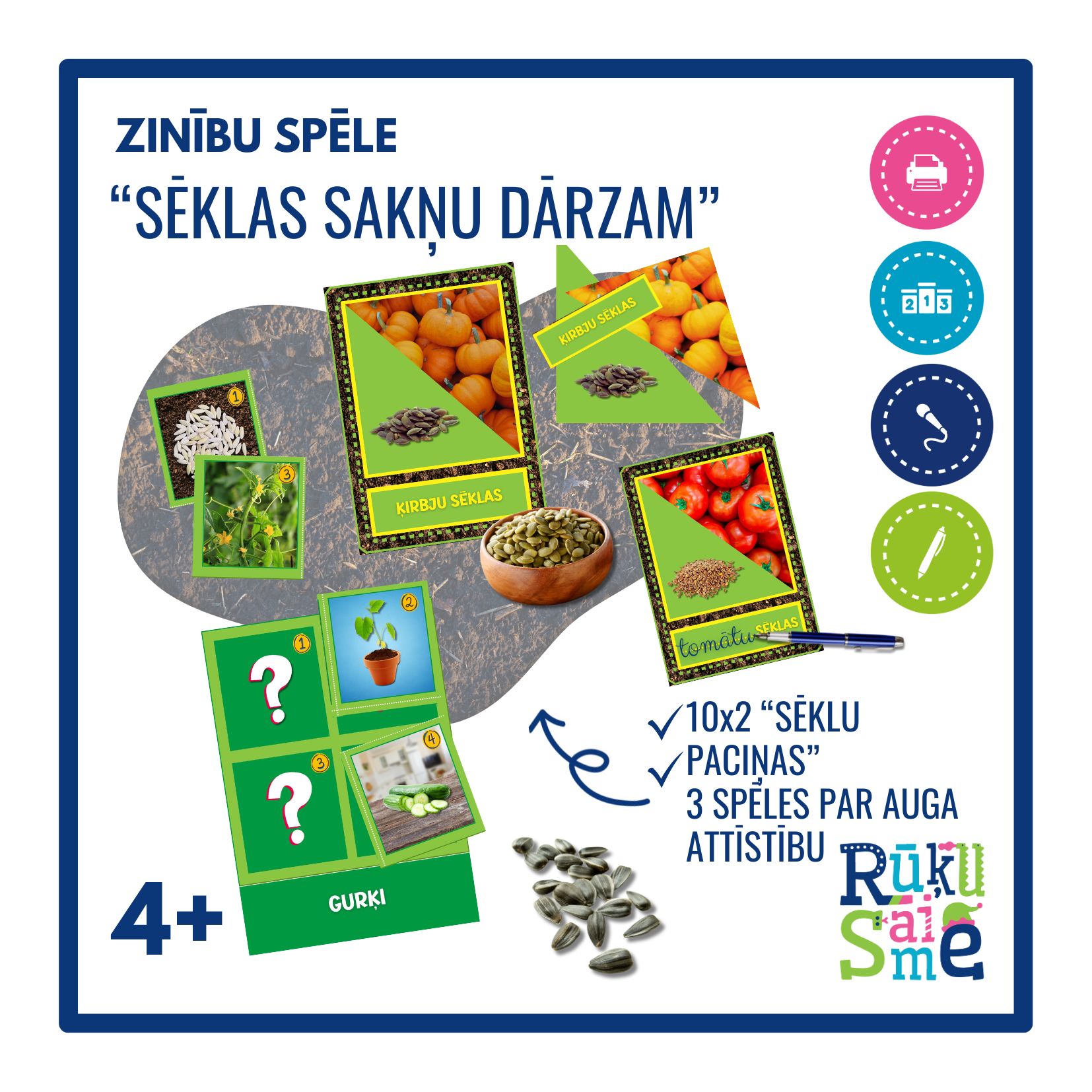 Sēklas sakņu dārzam l Spēle