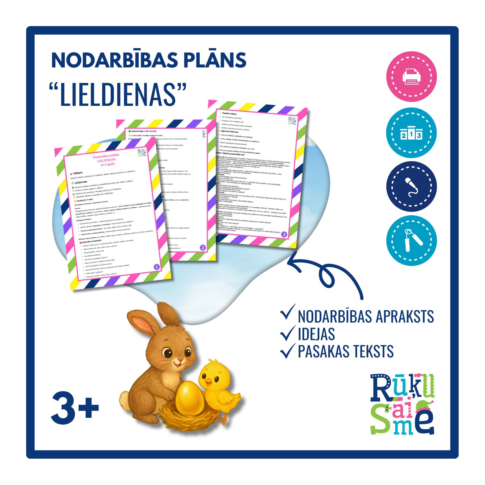 Lieldienas l Nodarbības plāns bērniem 3-5 gadi