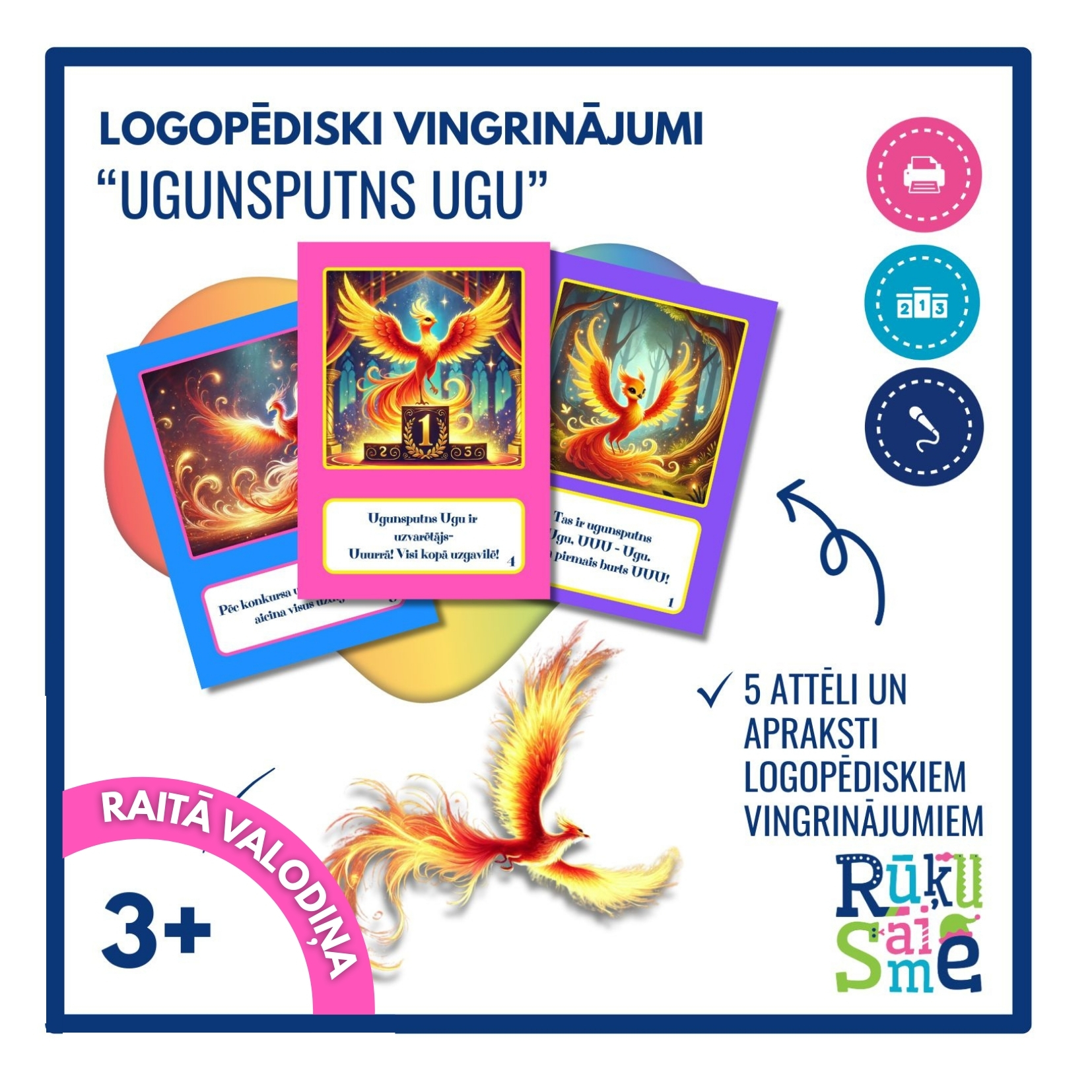 Ugunsputns Ugu l Runas vingrinājumi U burtam