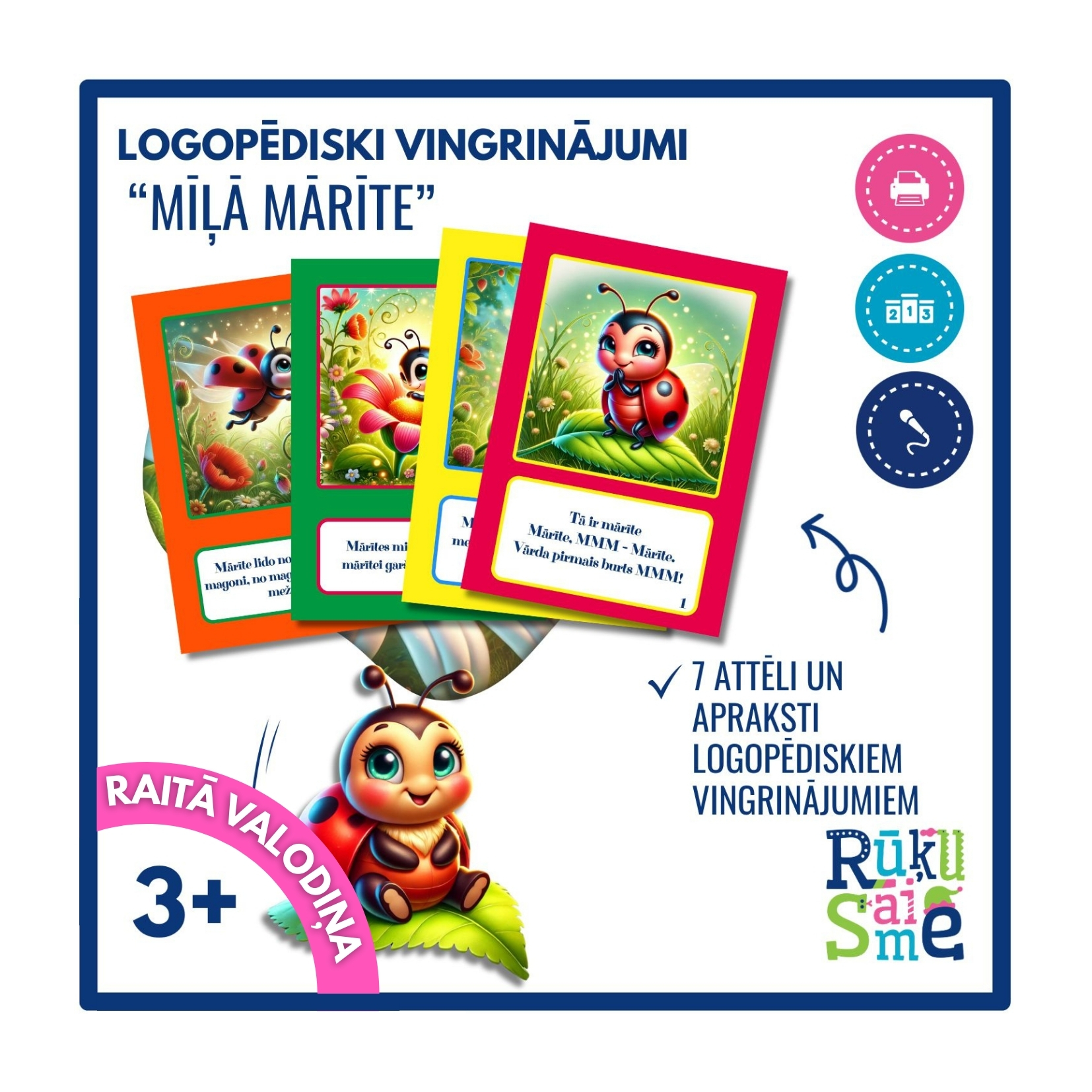 Mīļā mārīte l Runas vingrinājumi M burtam