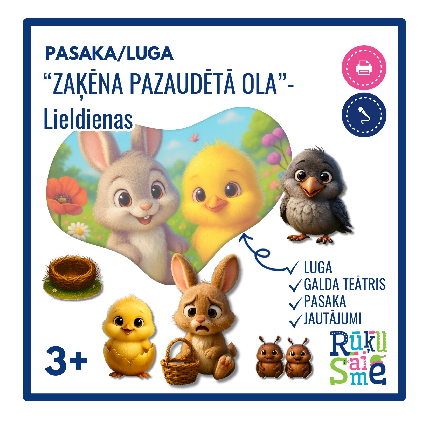 Zaķēna pazaudētā ola l Pasaka