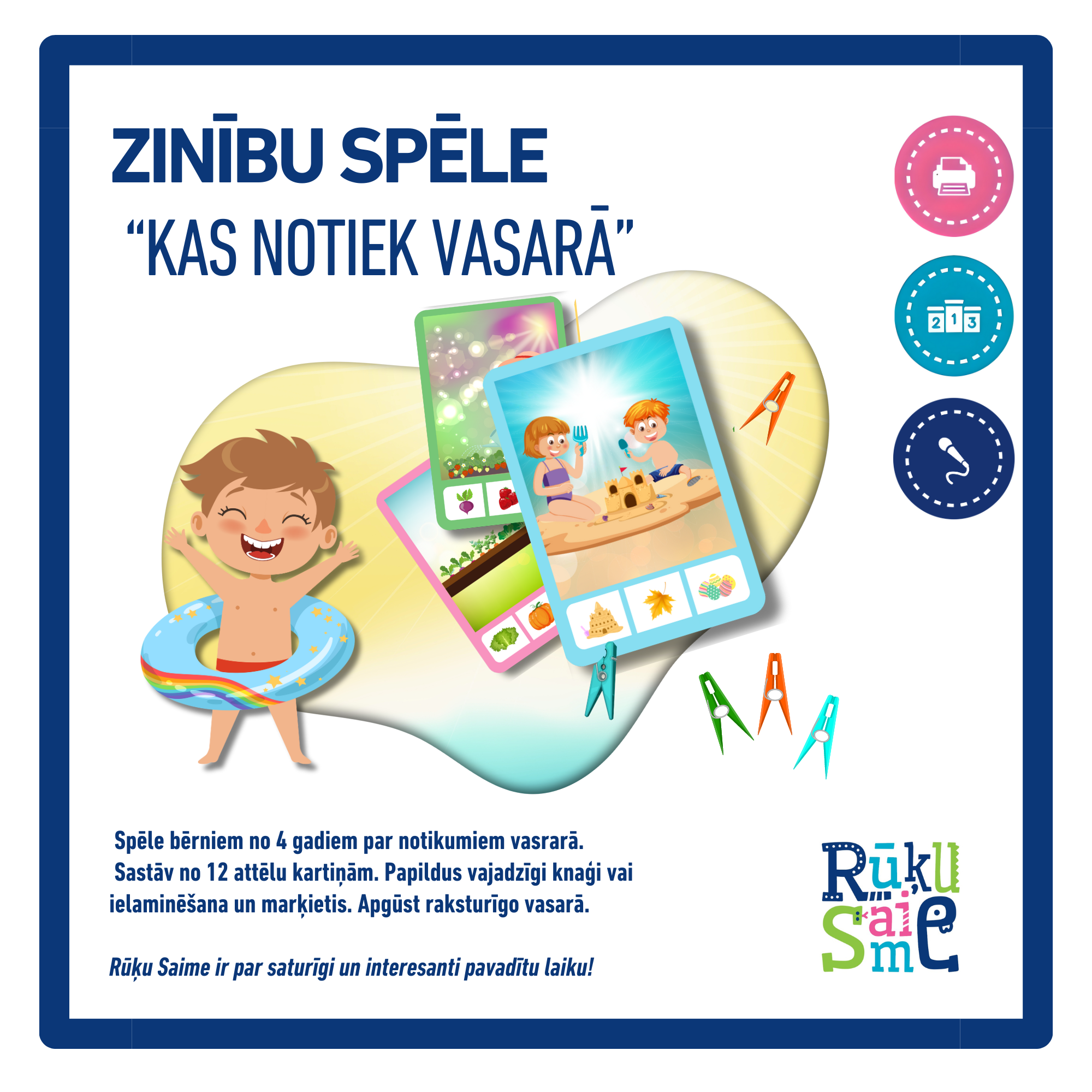 Kas notiek vasarā l Spēle
