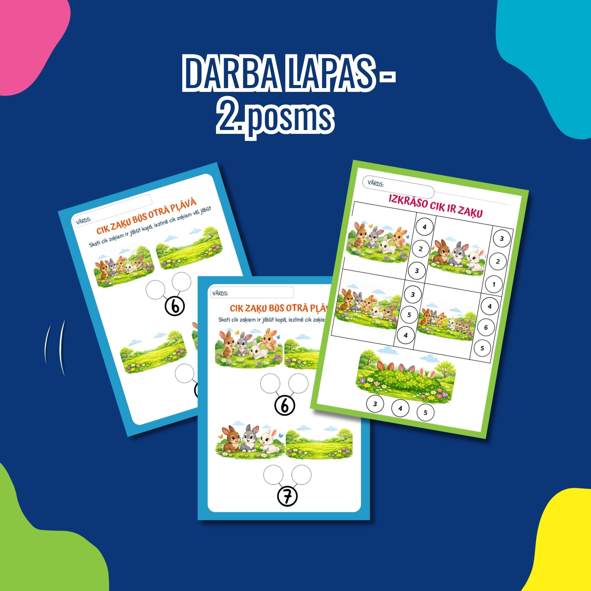 Skaiti zaķus l Darba lapas