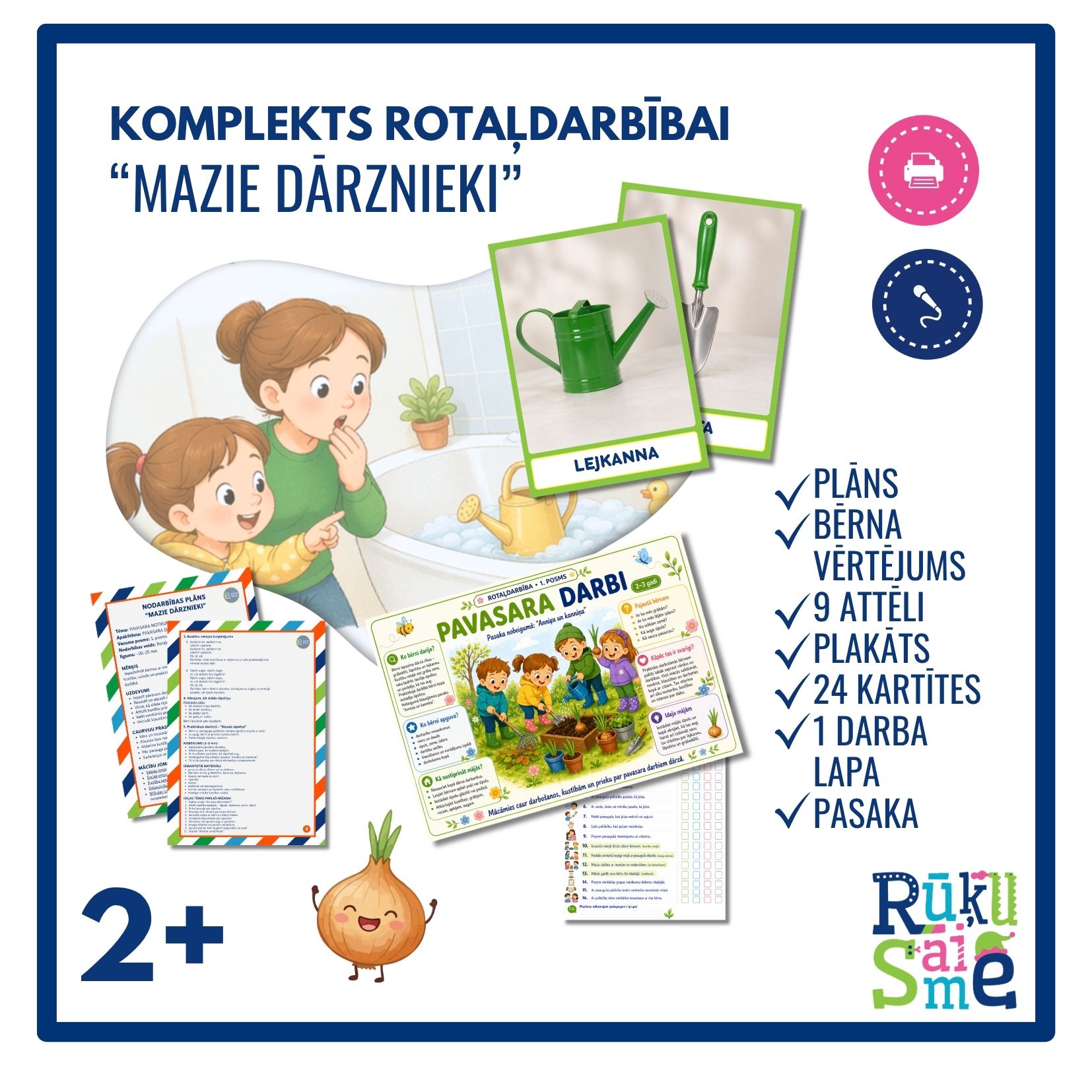 Mazie dārznieki l Integrētās rotaļdarbība  bērniem 2-3 gadi
