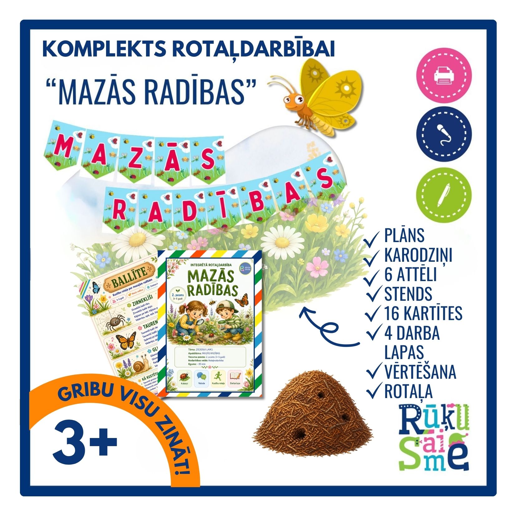 Mazās radības l Integrētā rotaļdarbība bērniem 3-5 gadiem