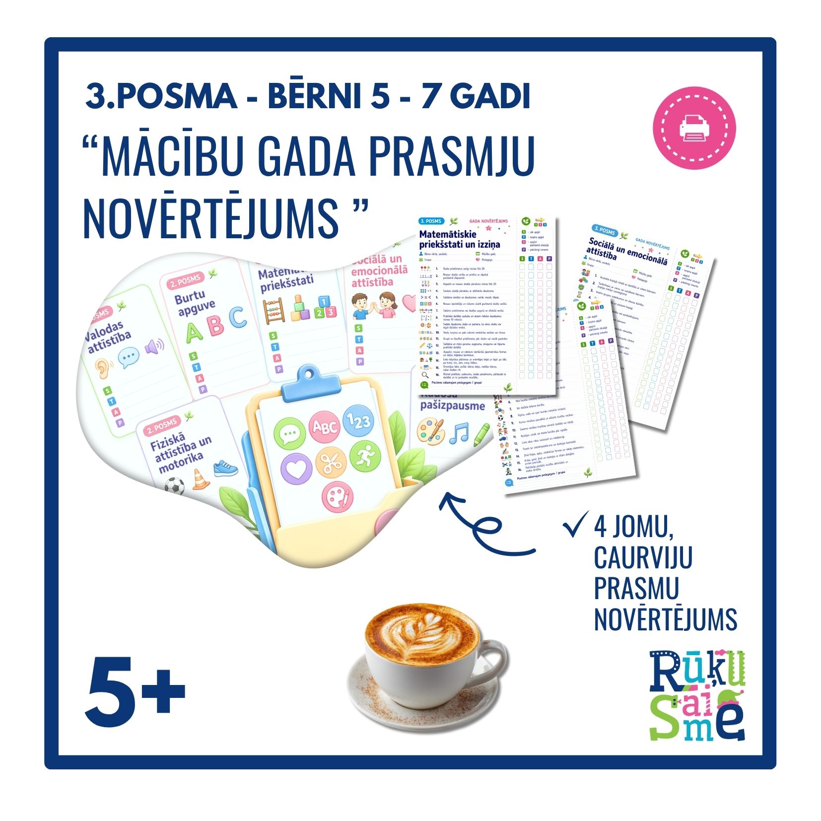 Mācību gada prasmju novērtējums- 3.posms