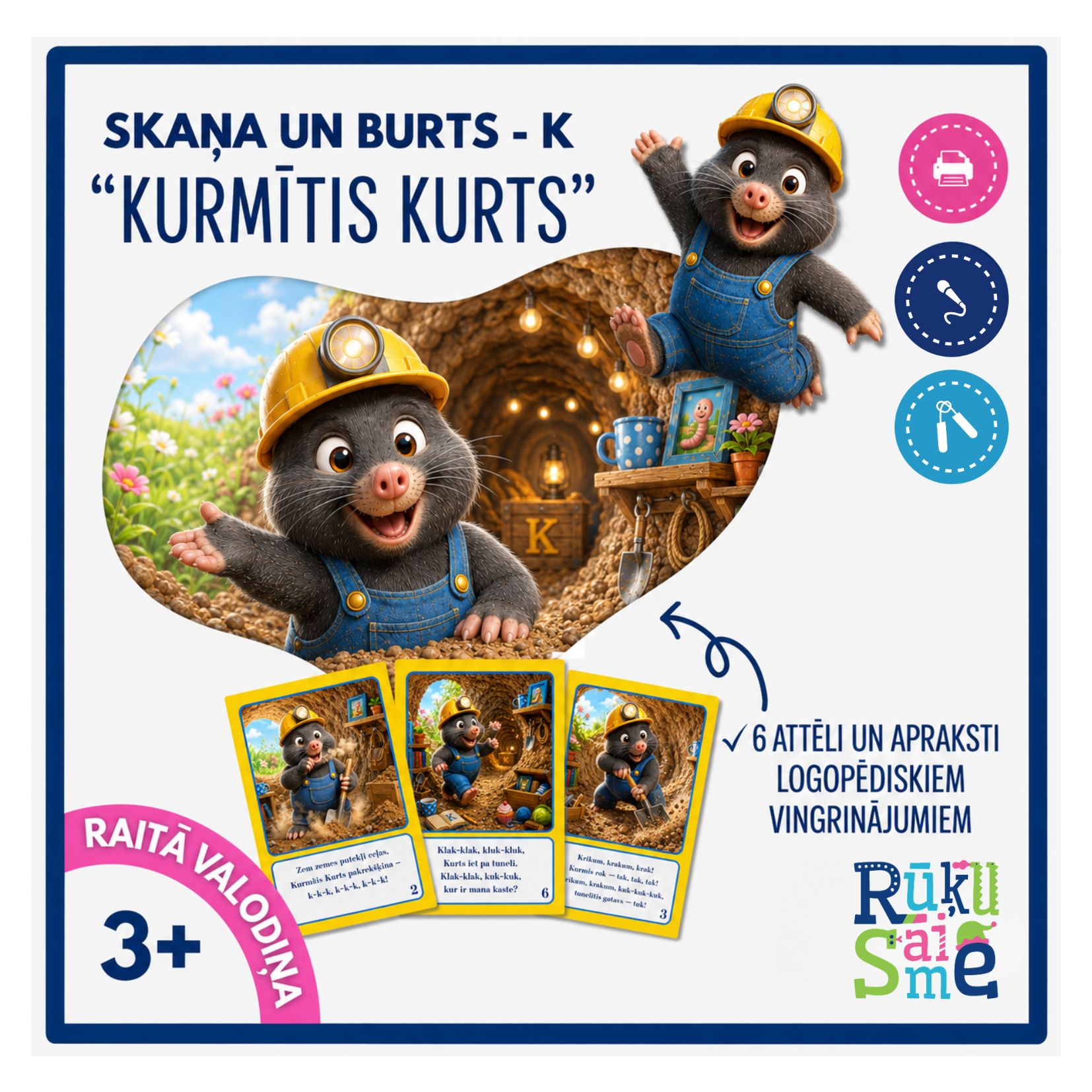 Kurmītis Kurts l Runas vingrinājumi K burtam