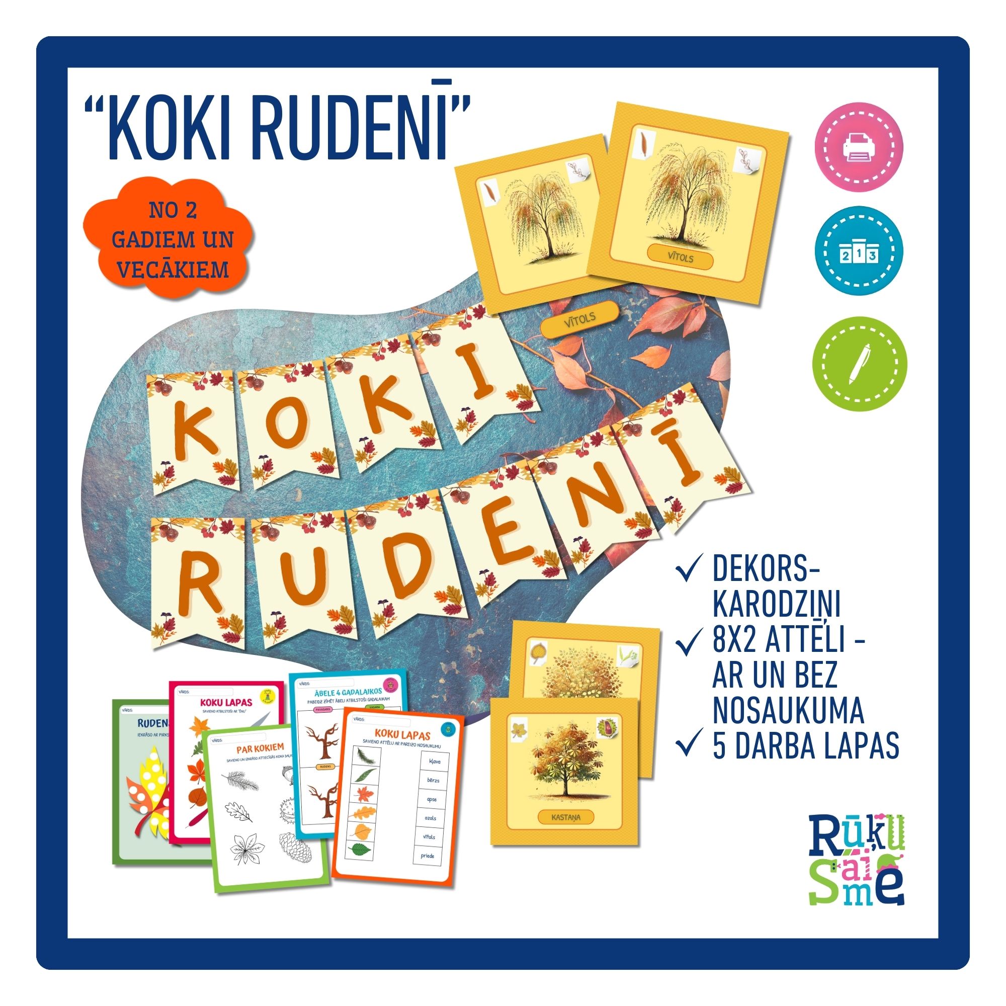 Koki rudenī l Materiālu komplekts
