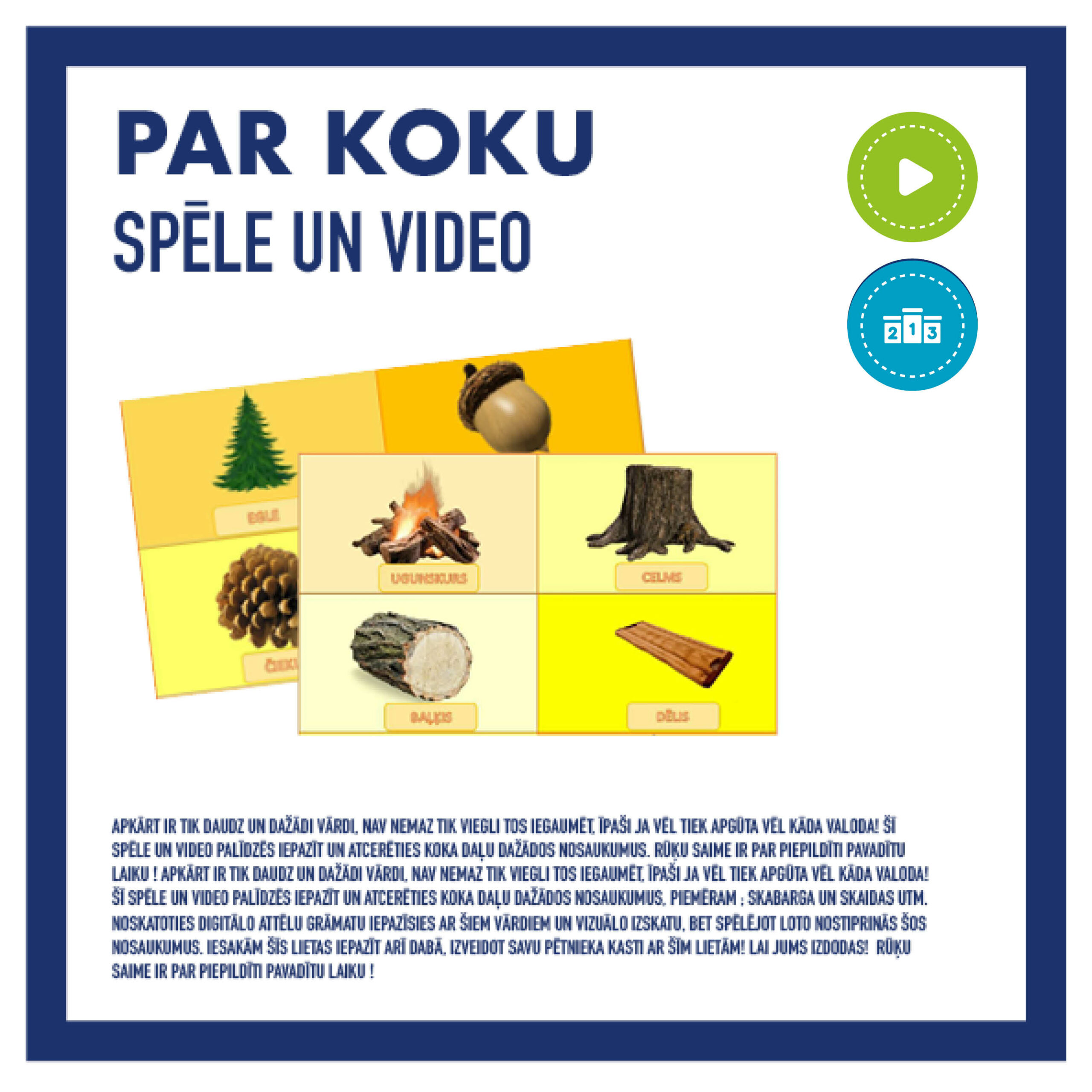 Par kokiem l Spēle