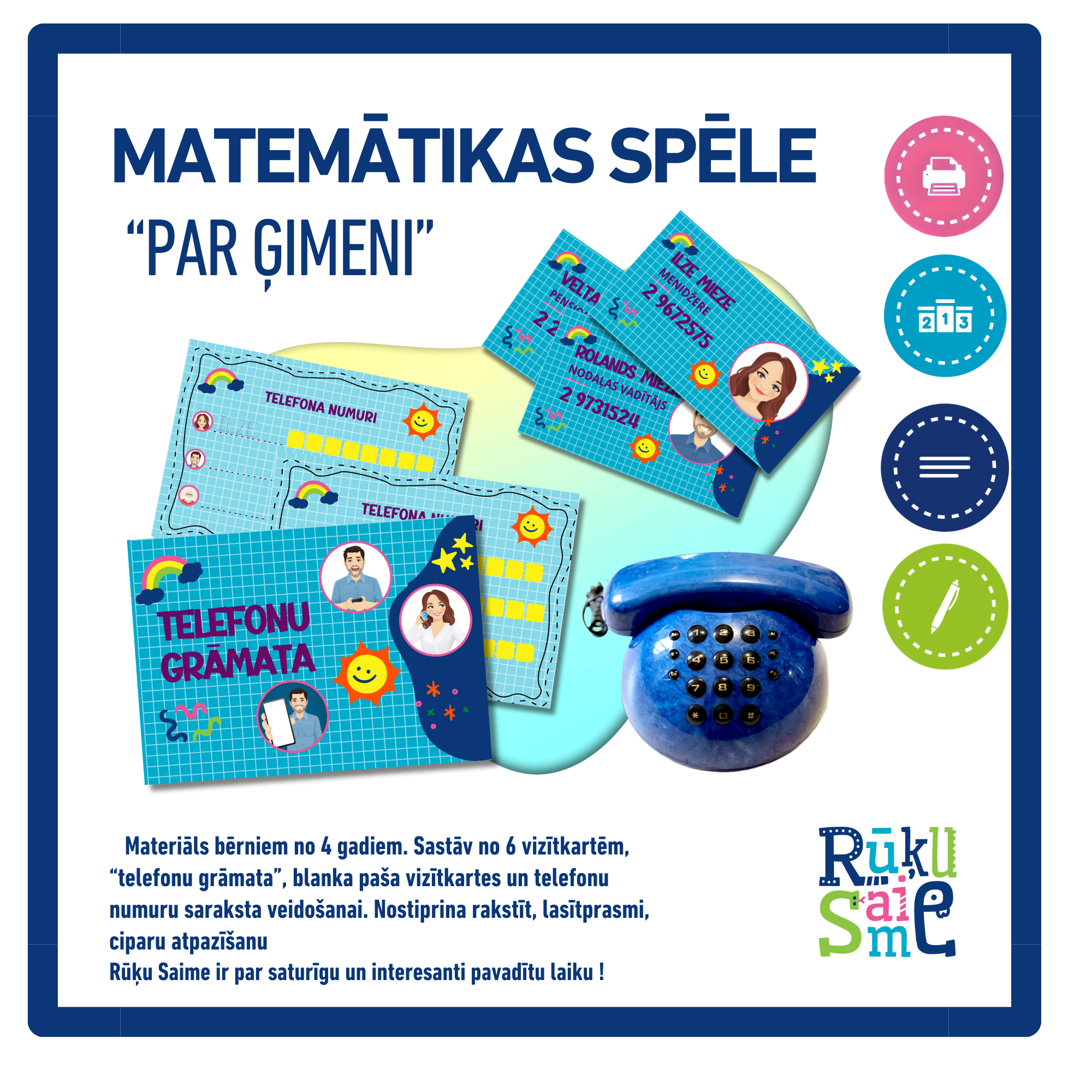 Par ģimeni l Matemātikas spēle