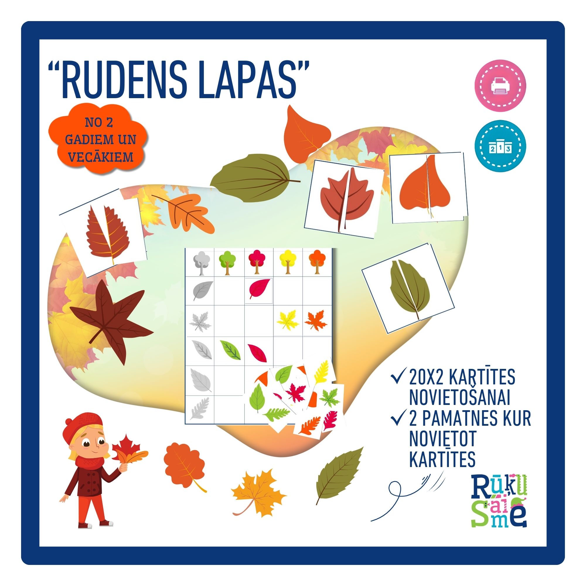 Rudens lapas l Zinību spēle