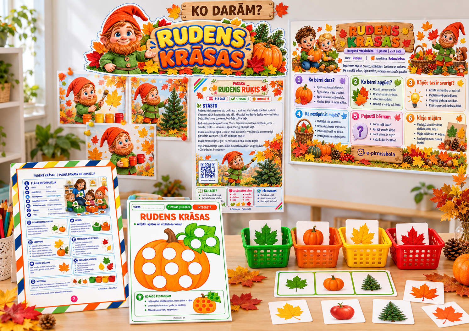 Rudens krāsas — rotaļdarbības komplekta priekšskatījums