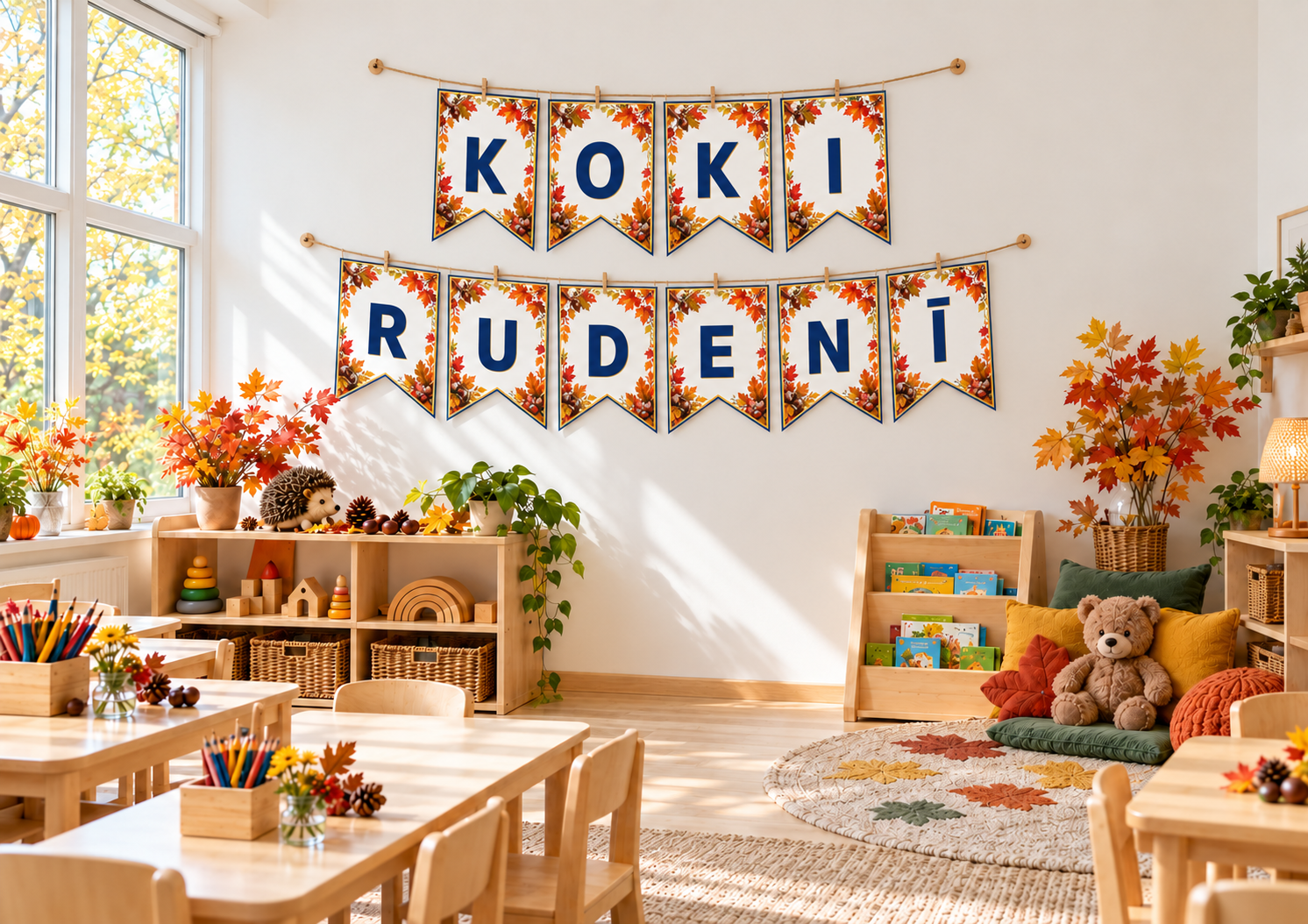 Koki rudenī — tematiskā plāna izceltais attēls