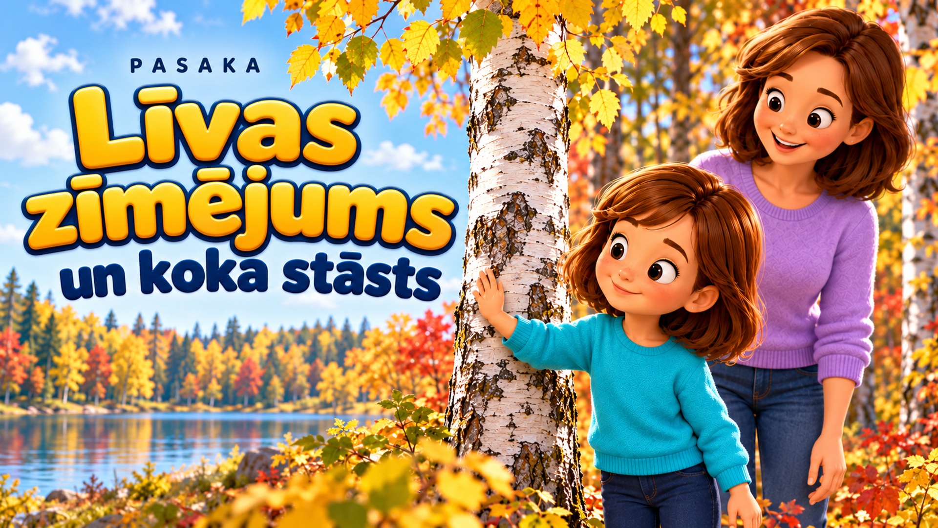 Līvas zīmējums un koka stāsts | Pasaka par koku saudzēšanu 5–7 gadiem