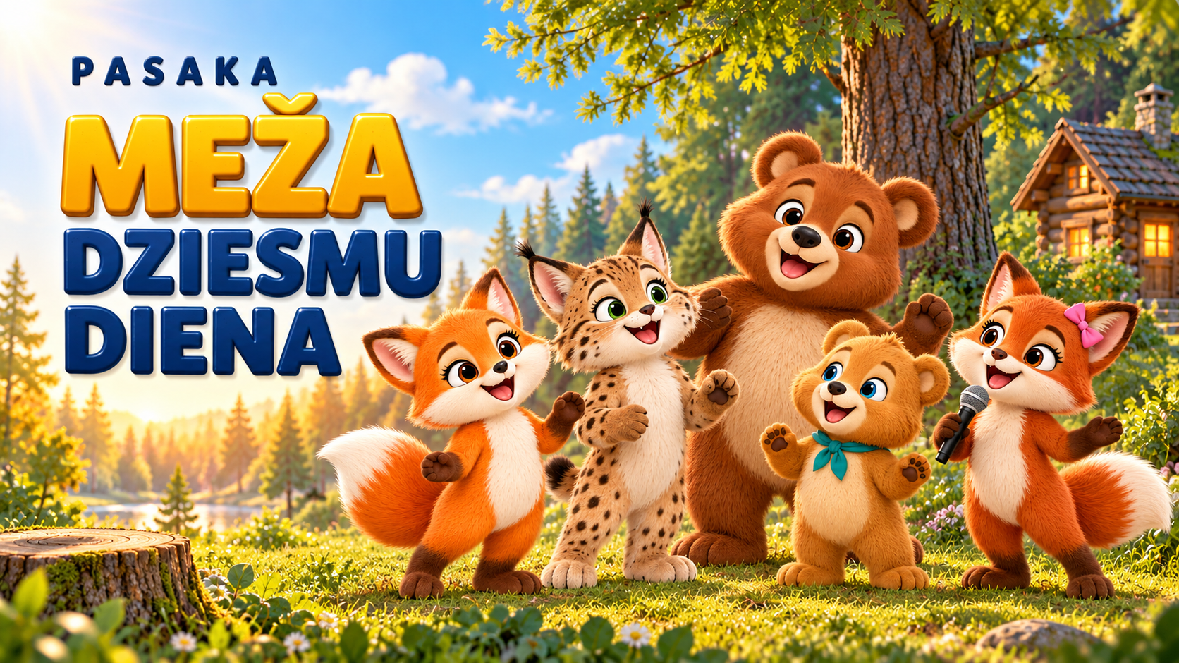 Meža dziesmu diena — pasakas video vāks