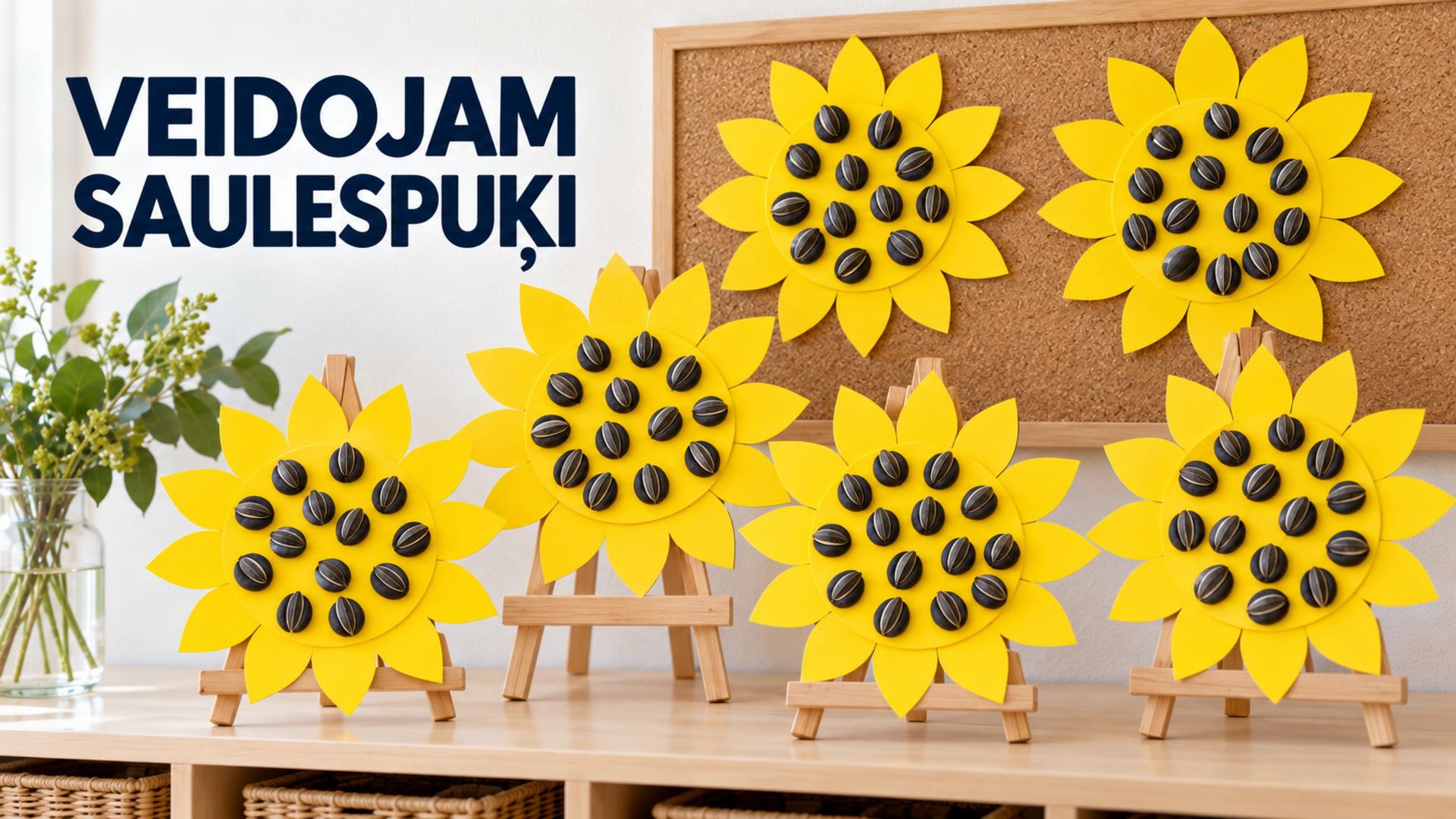 Veidojam saulespuķi 3–5 gadi — darbu izstādes vāks