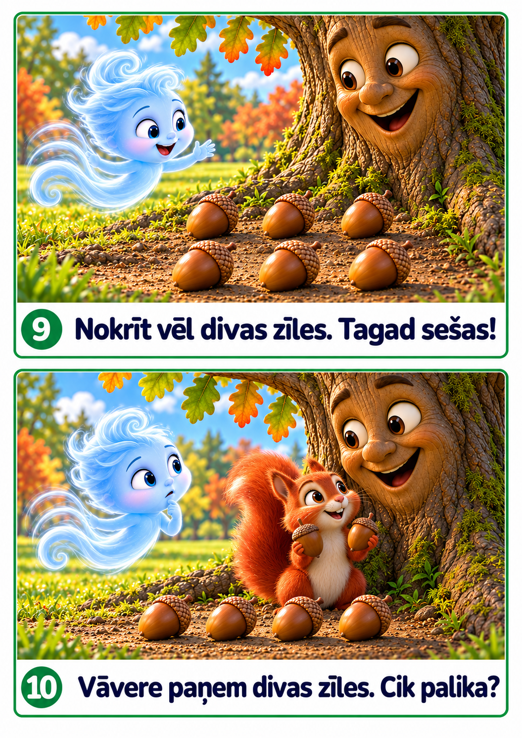 Nokrīt vēl divas zīles. Tagad sešas!