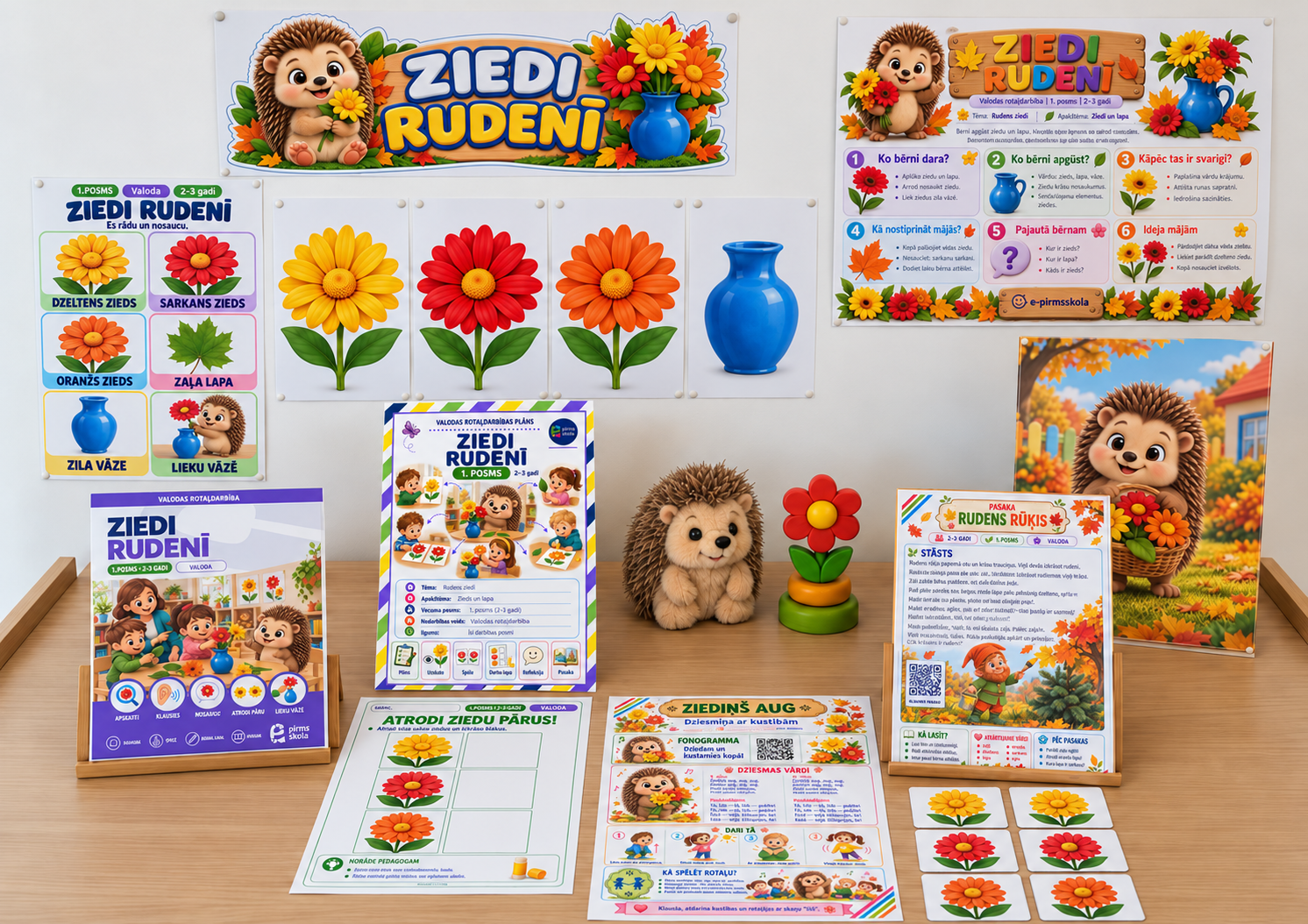Ziedi rudenī — materiālu ekspozīcija