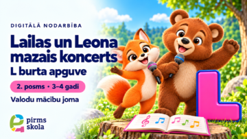 Lailas un Leona mazais koncerts — digitālā nodarbība 3–4 gadiem