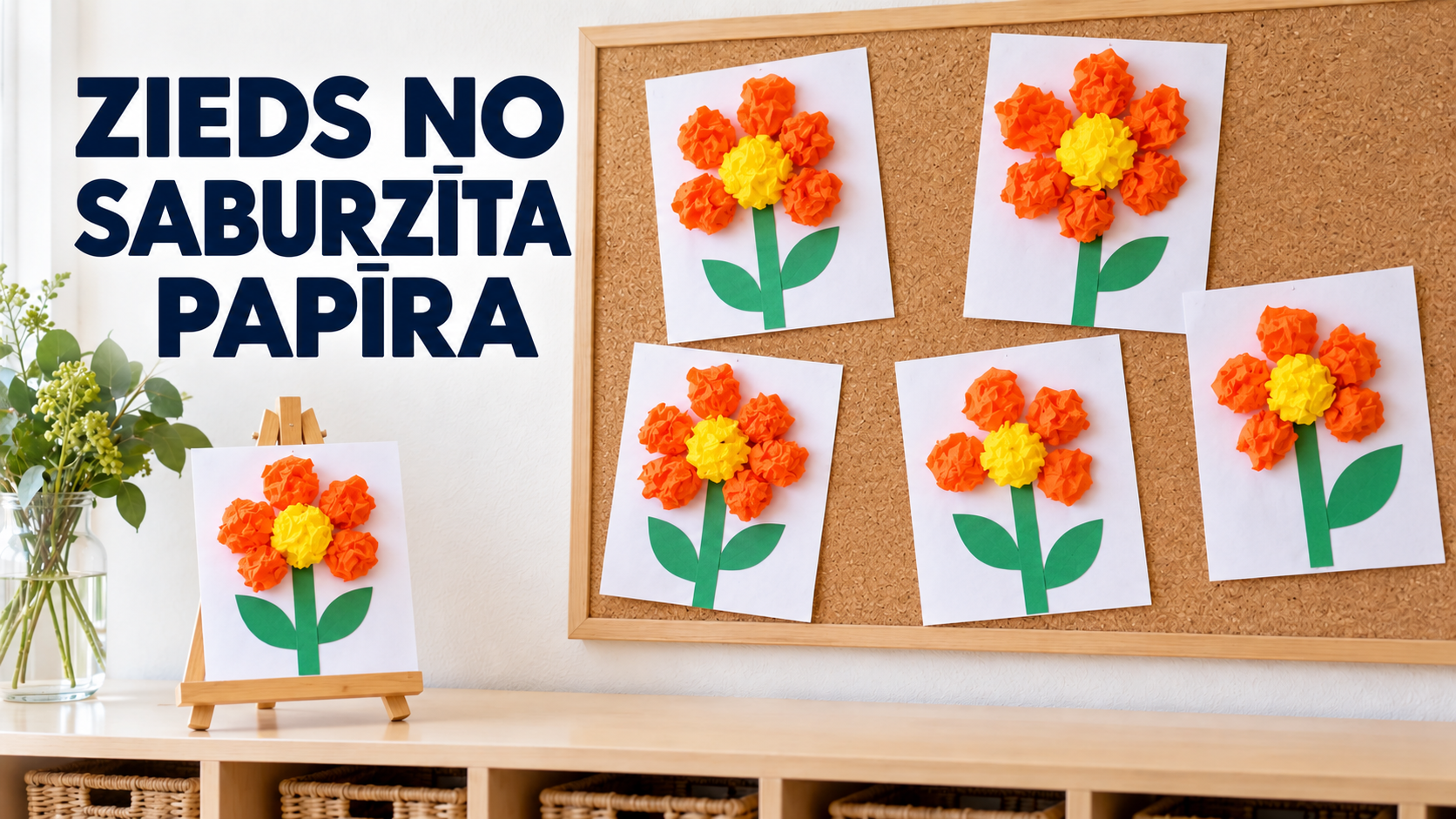 Zieds no saburzīta papīra — vāks